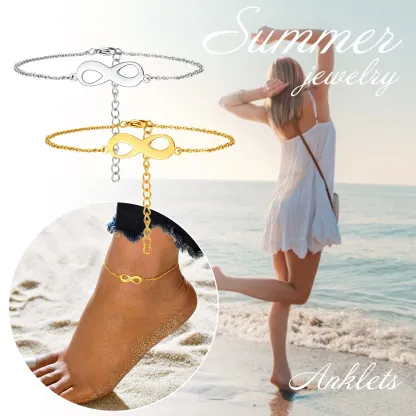 Bracelet de Cheville Infini Gravé 