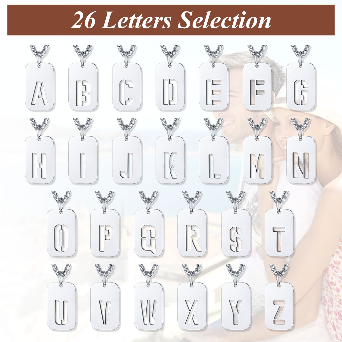 Collier Plaque Militaire Personnalisable avec Initiales