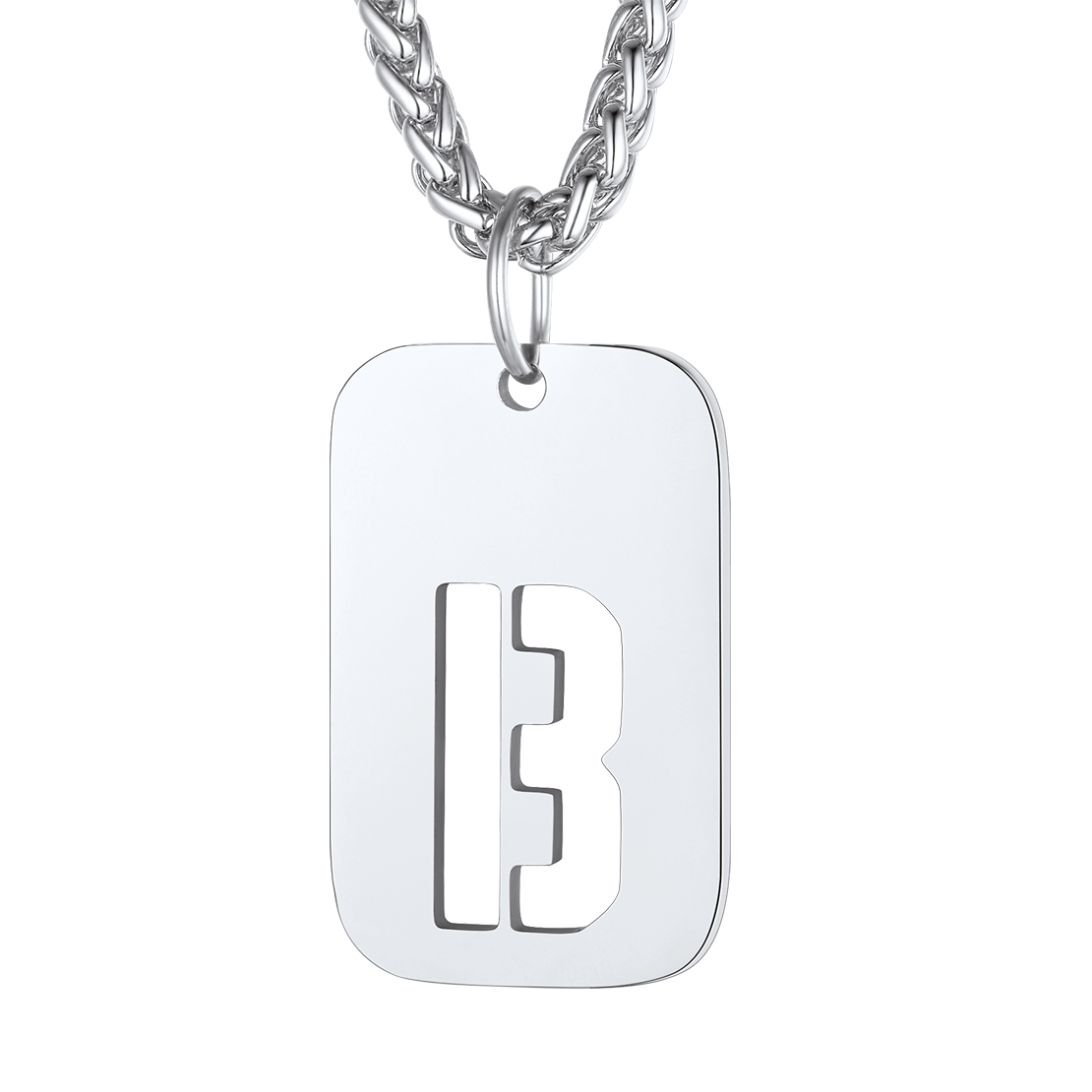 Collier Plaque Militaire Personnalisable avec Initiales