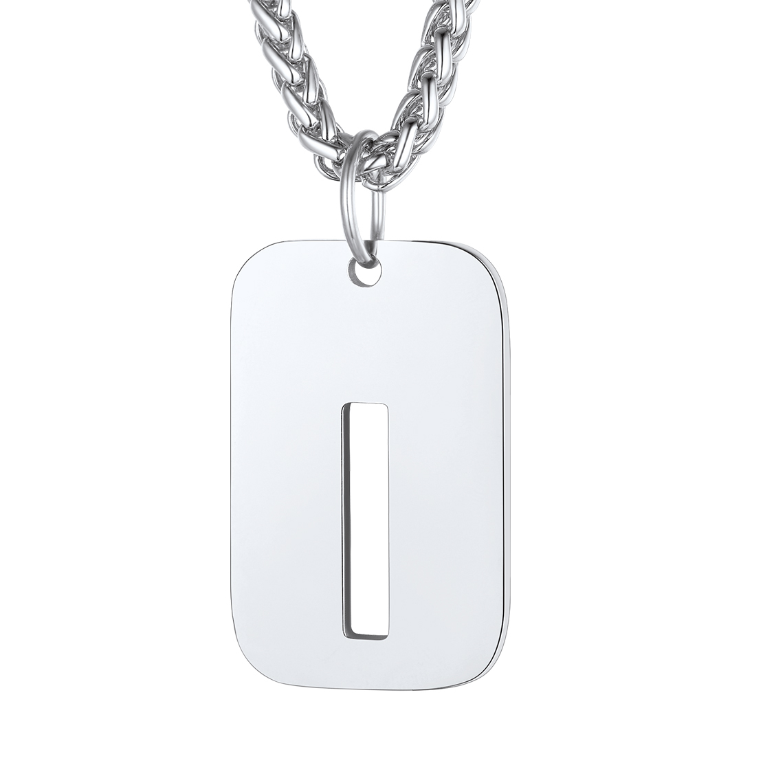 Collier Plaque Militaire Personnalisable avec Initiales