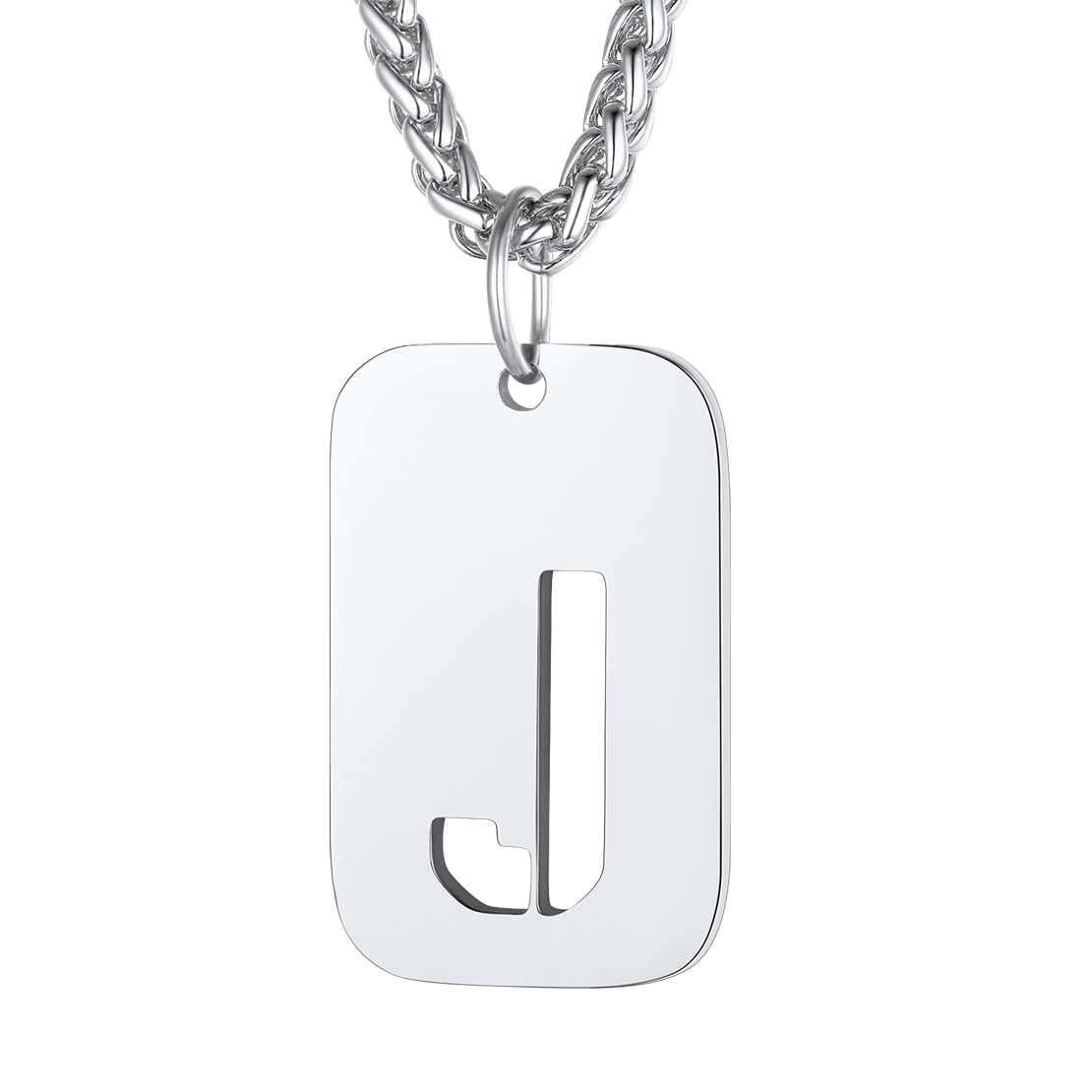 Collier Plaque Militaire Personnalisable avec Initiales