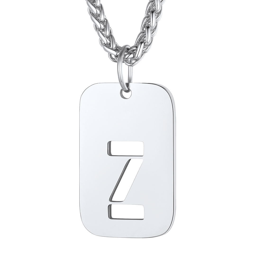 Collier Plaque Militaire Personnalisable avec Initiales