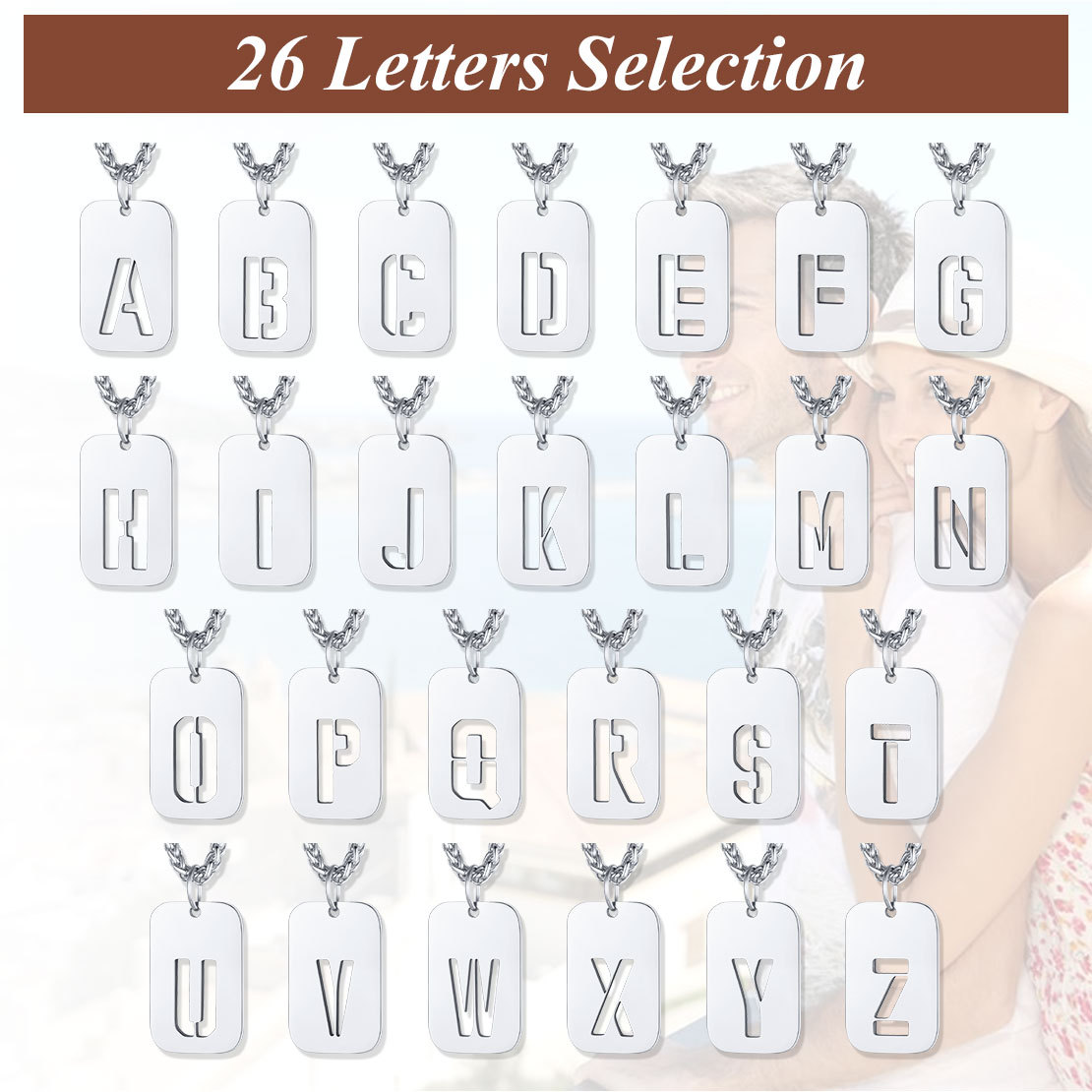 Collier Plaque Militaire Personnalisable avec Initiales