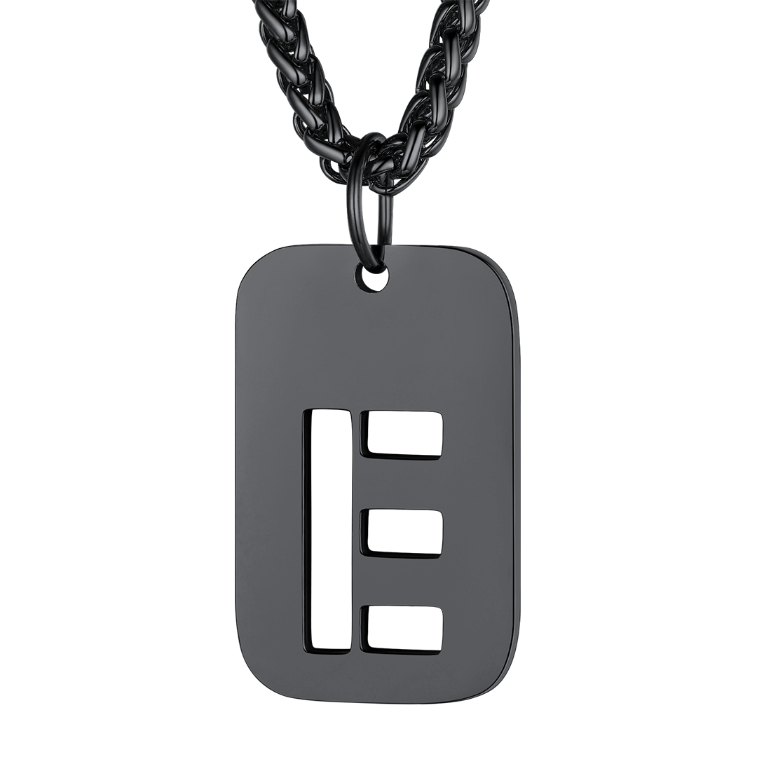 Collier Plaque Militaire Personnalisable avec Initiales