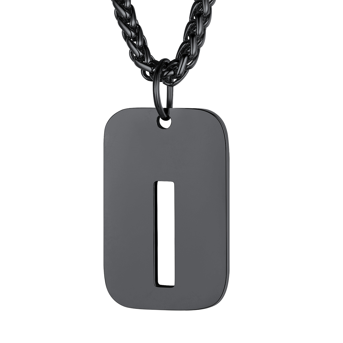 Collier Plaque Militaire Personnalisable avec Initiales