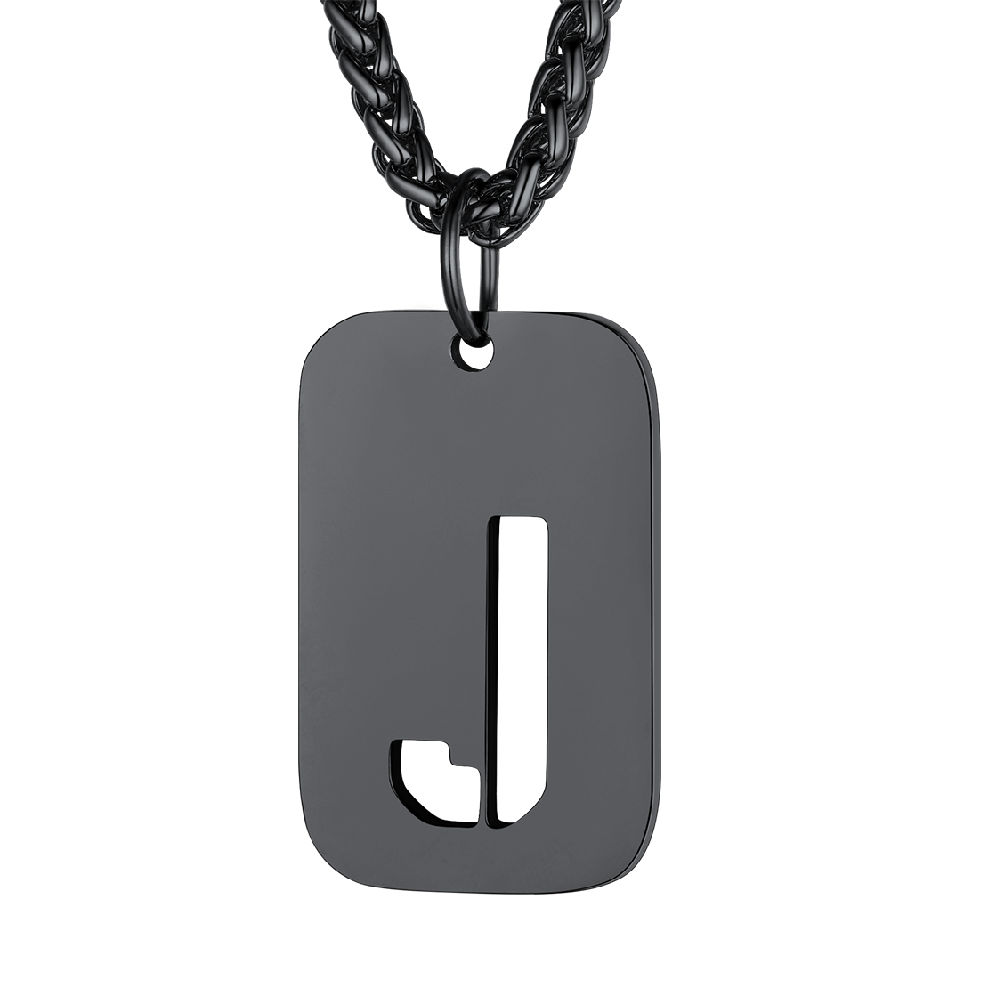 Collier Plaque Militaire Personnalisable avec Initiales