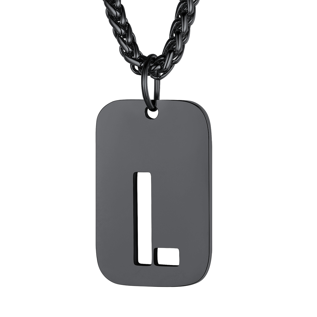 Collier Plaque Militaire Personnalisable avec Initiales