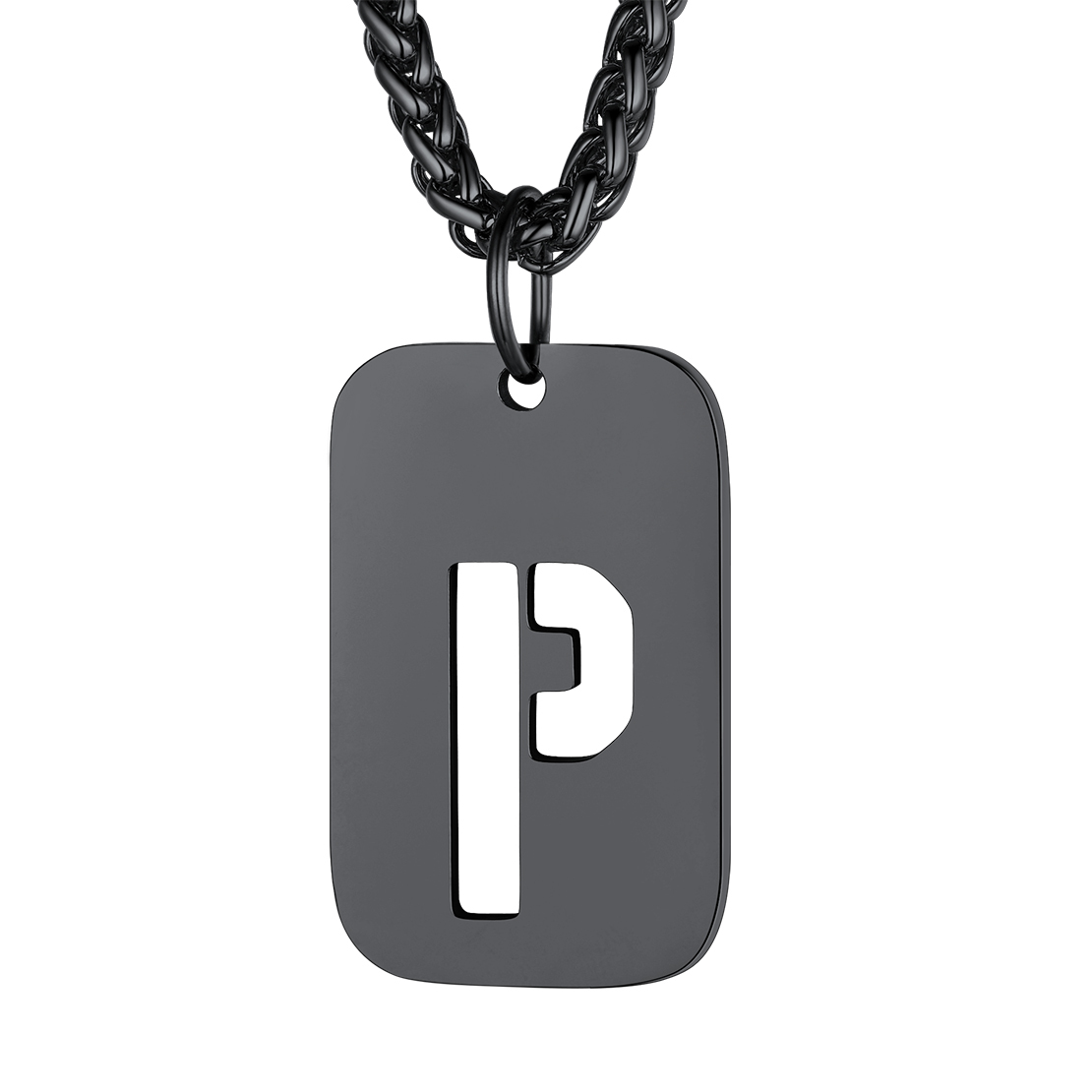Collier Plaque Militaire Personnalisable avec Initiales