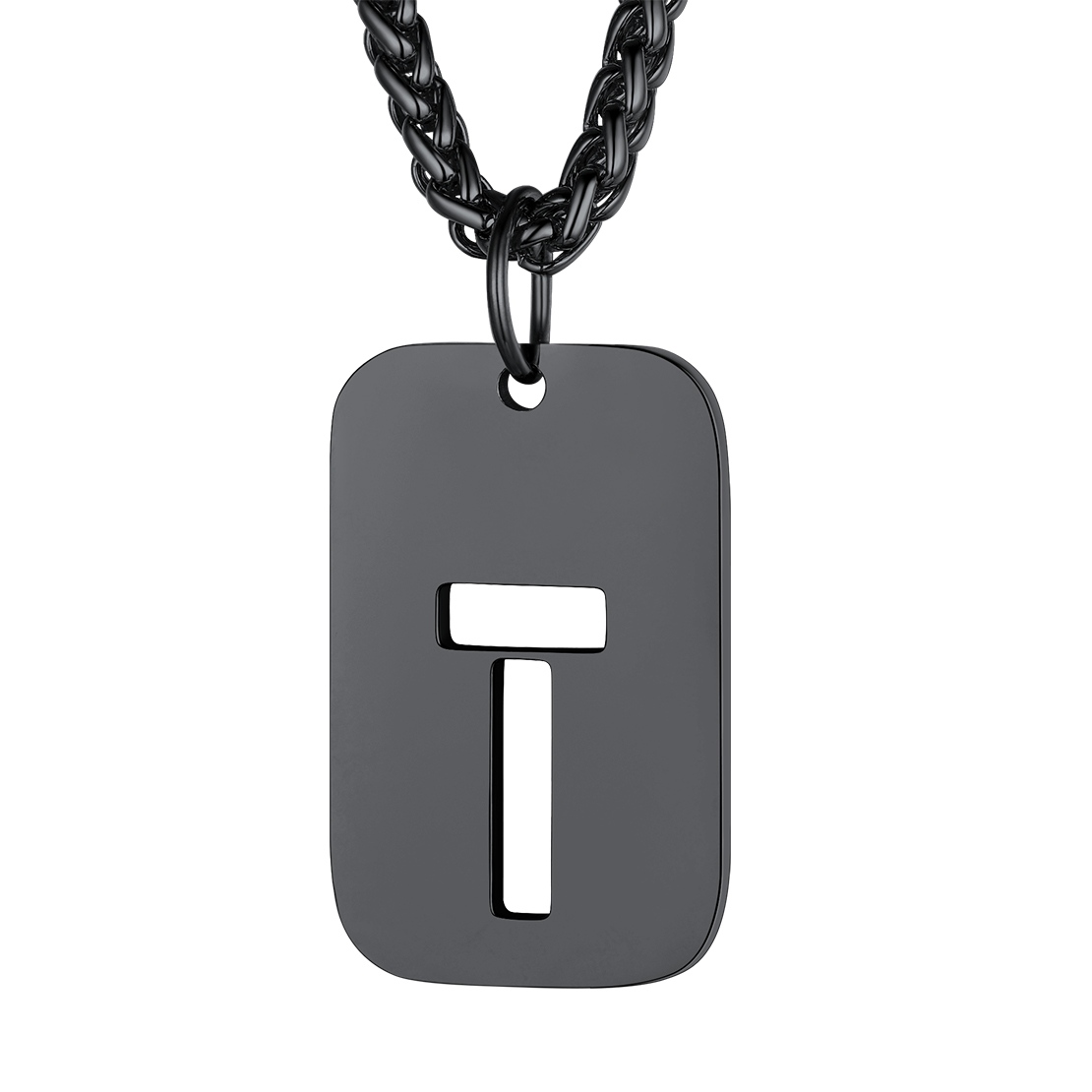 Collier Plaque Militaire Personnalisable avec Initiales