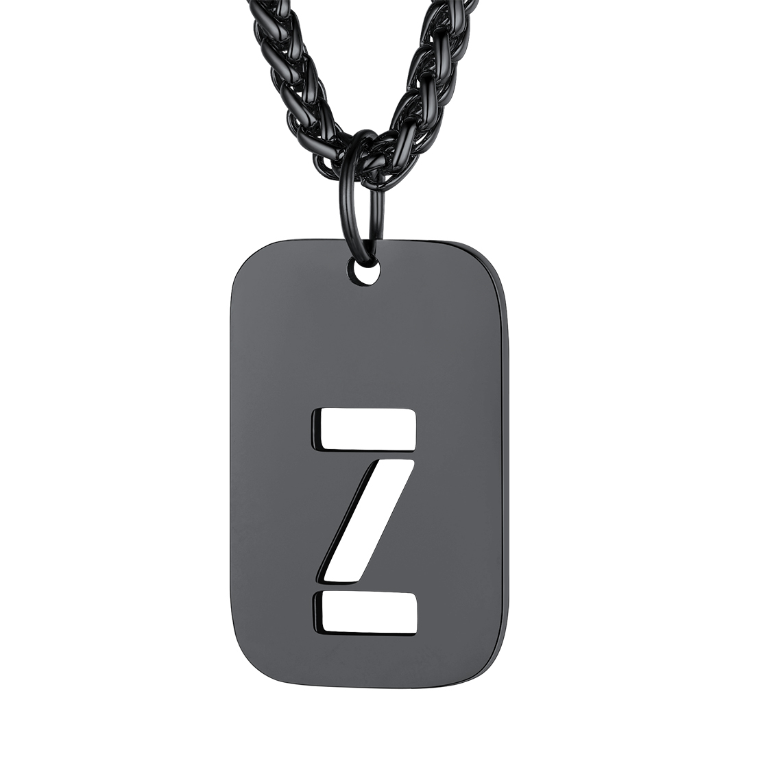 Collier Plaque Militaire Personnalisable avec Initiales