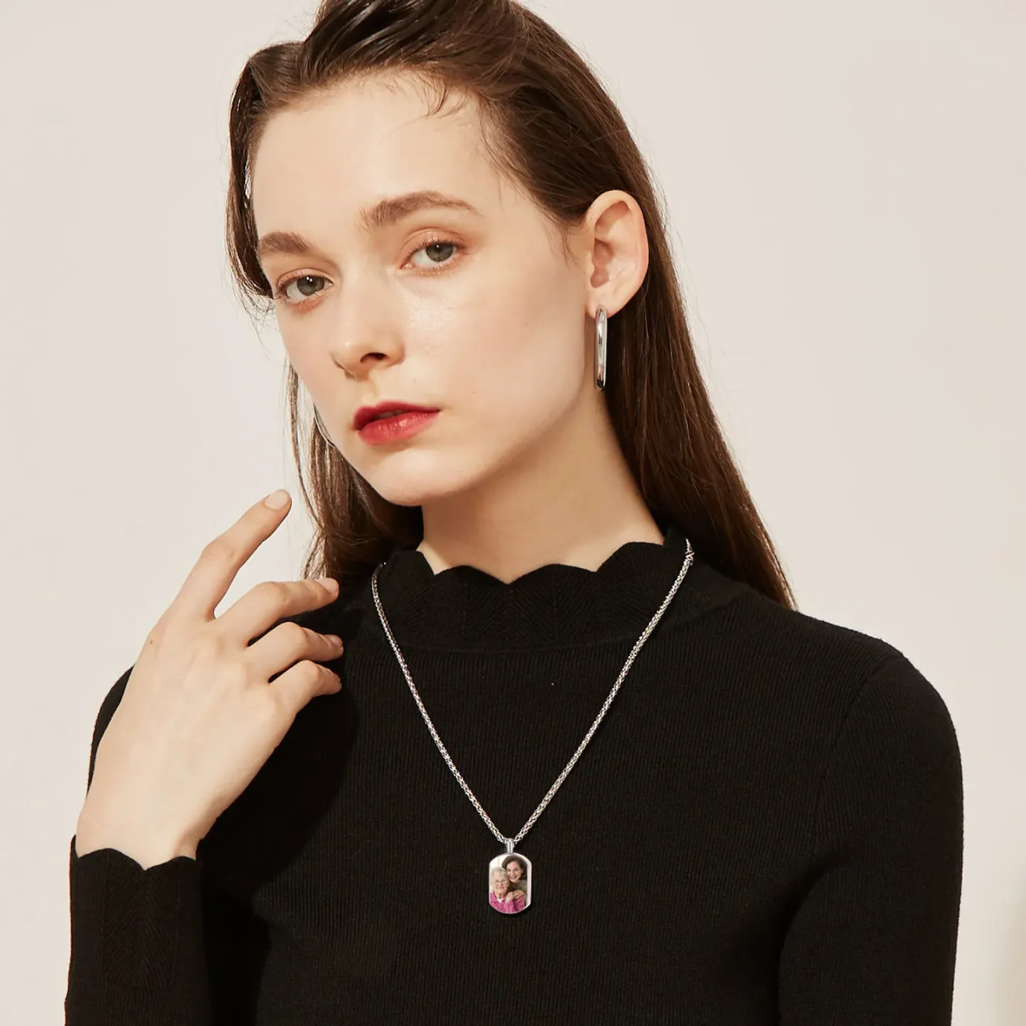 Collier Urne Personnalisé avec Gravure Photo