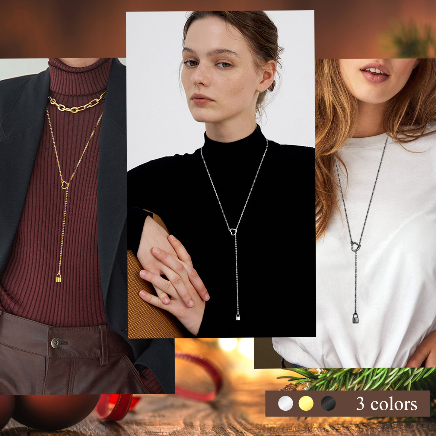 Collier Lariat Fin Personnalisé en Y pour Femme