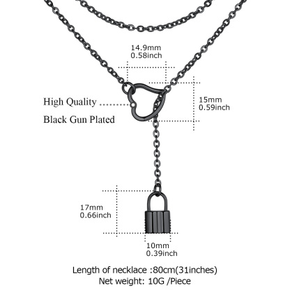 Collier Lariat Fin Personnalisé Gravé en Y pour Femme Taille