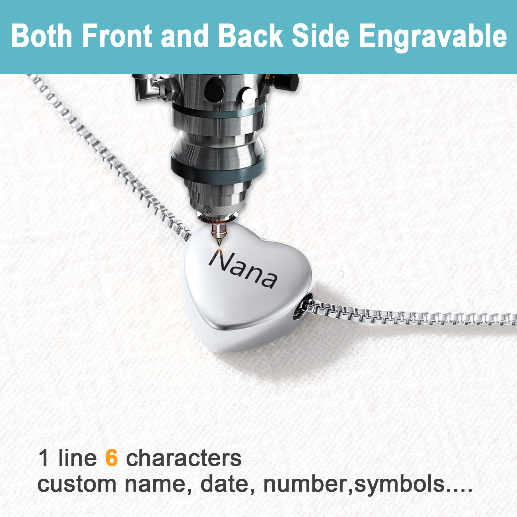 Bracelet de Cheville Cœur Gravé Été Plage pour Femme 