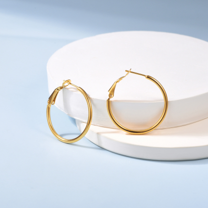 Créoles en Acier Inoxydable pour Femmes