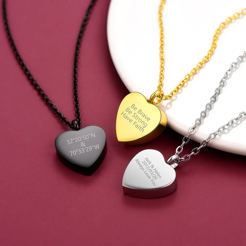 Collier  en Forme de Cœur Personnalisé 