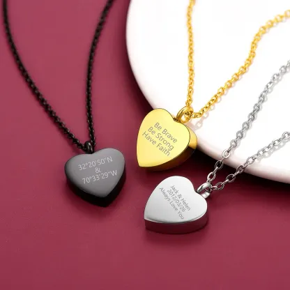 Collier  en Forme de Cœur Personnalisé 