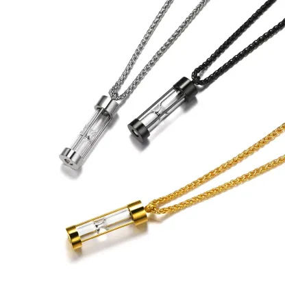 Collier  Urne pour Cendres en Acier Inoxydable 