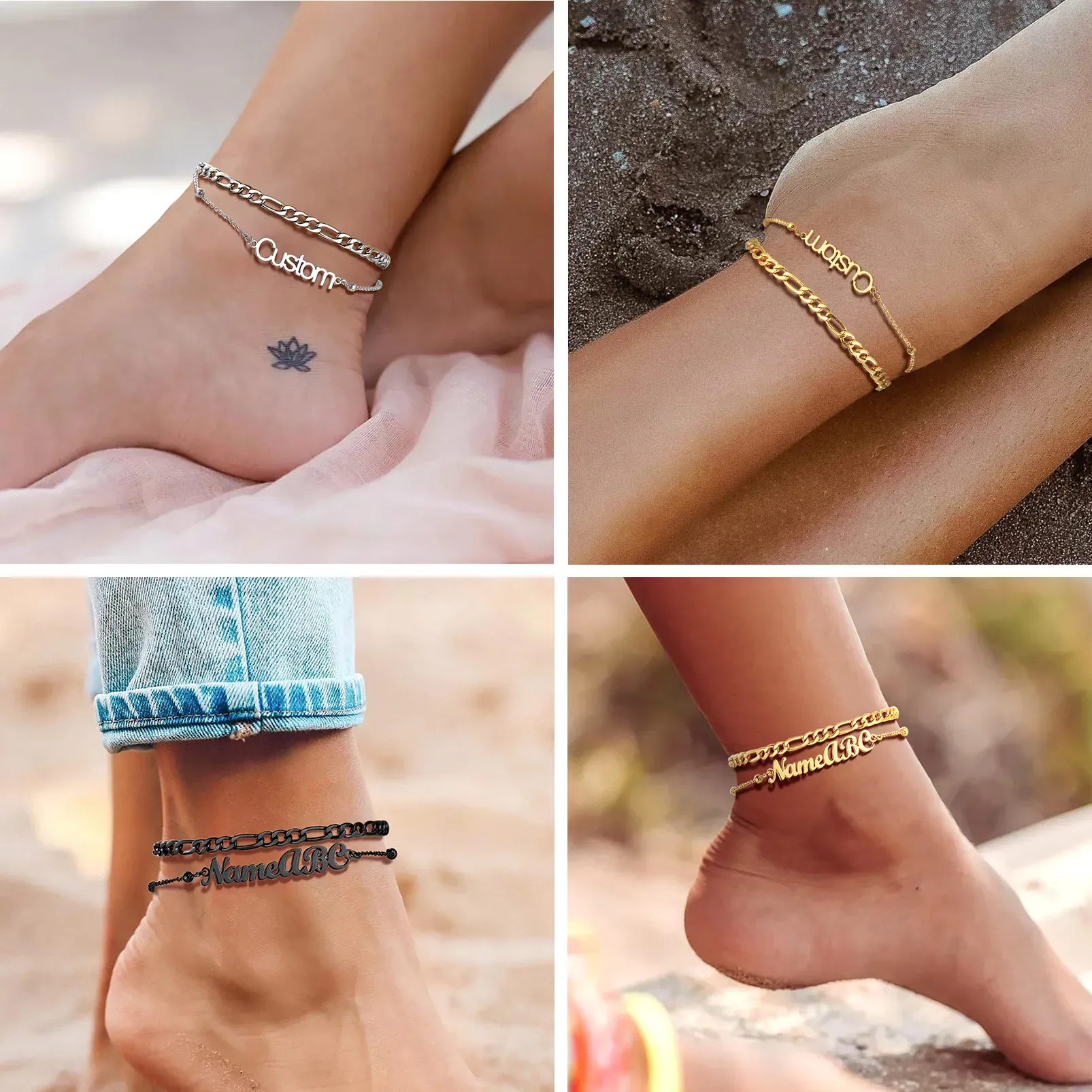 Chevillière Personnalisée Pour Femme