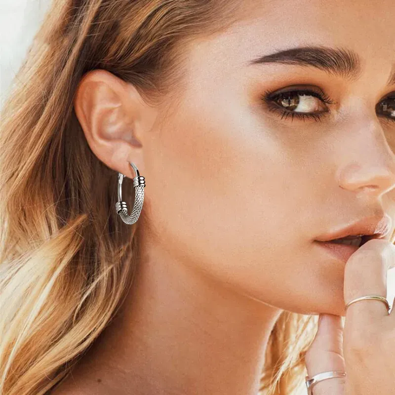 Boucles d'Oreilles Créoles Tendance 