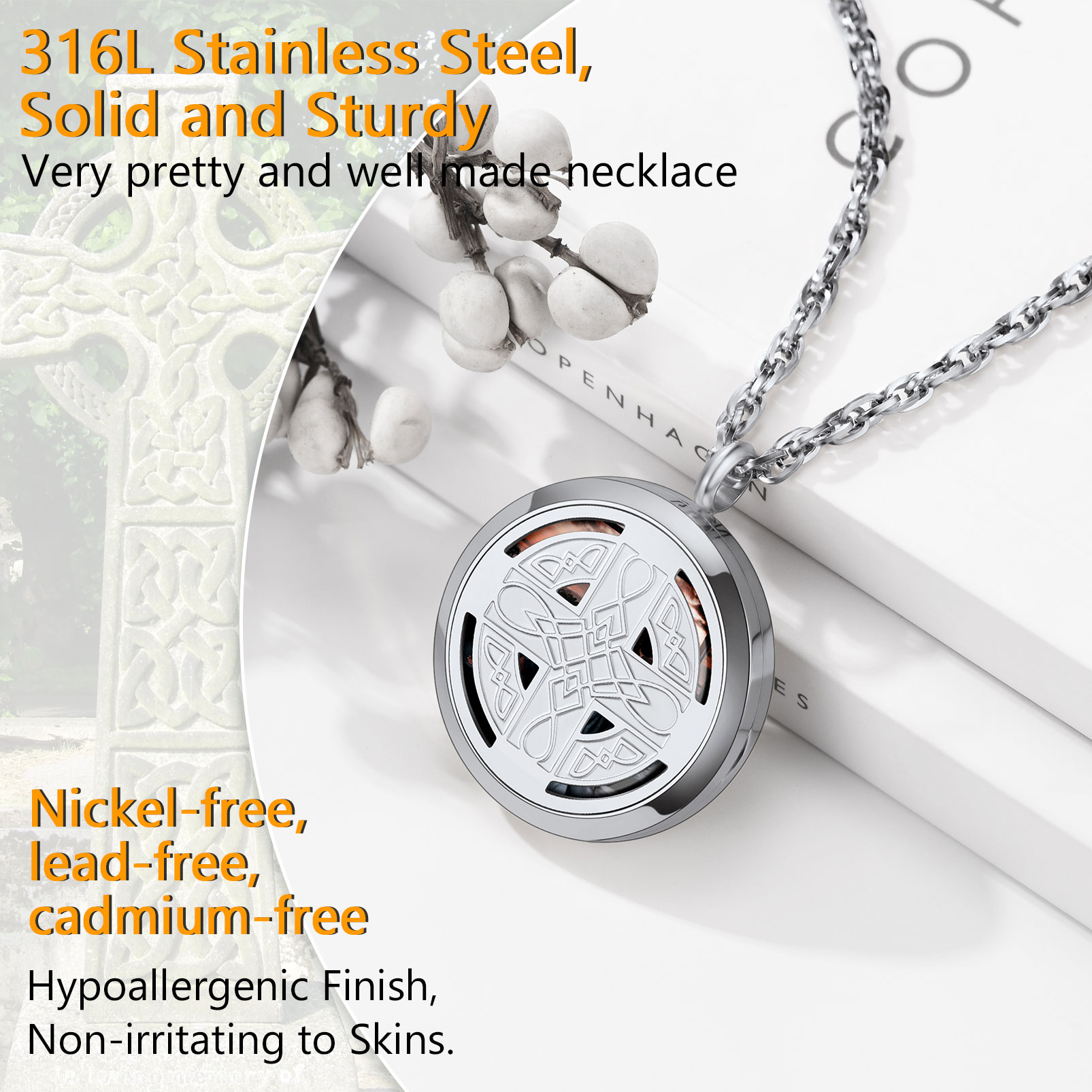 Collier Médaillon avec Photo Gravée