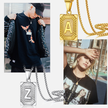  Pendentif Médaille Gravée personnalisée pour Homme