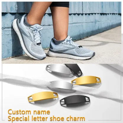Plaques d’Identité Gravées pour Lacets de Chaussures