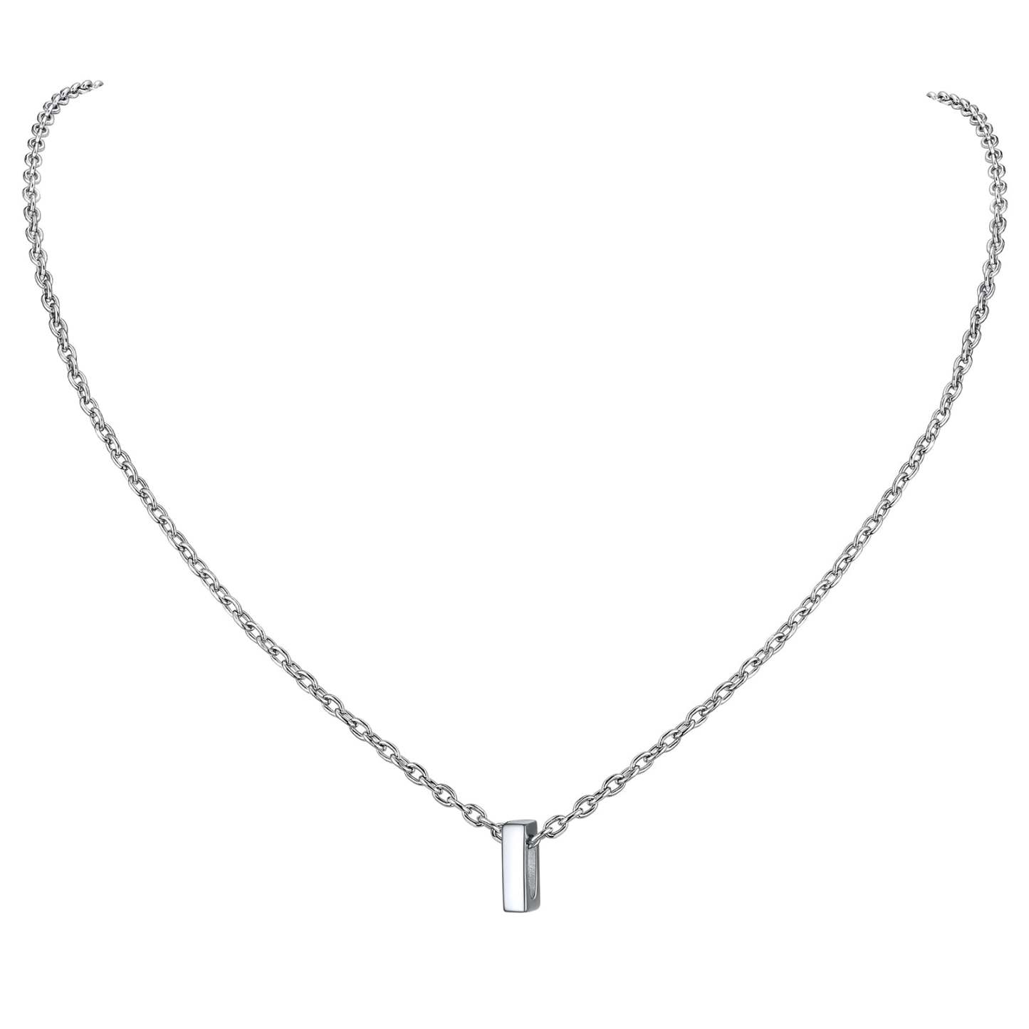Collier Initiale A-Z en Argent Sterling 925 pour Femmes I