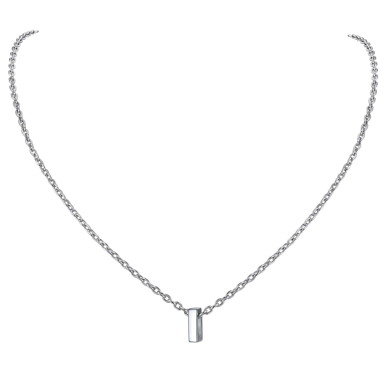 Collier Initiale A-Z en Argent Sterling 925 pour Femmes I