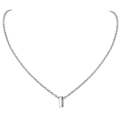 Collier Initiale A-Z en Argent Sterling 925 pour Femmes I