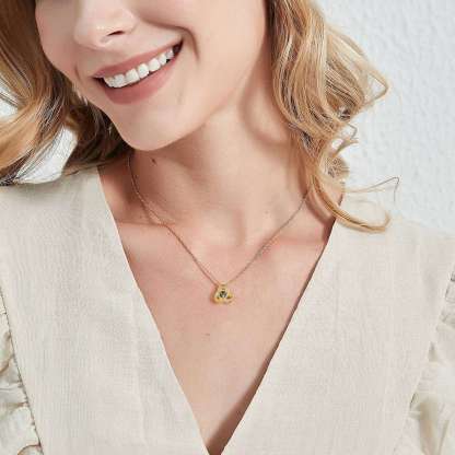 Pendentif Nœud d Amour avec Photo Personnalisée