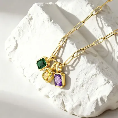 Collier Femme avec et Pierres de Naissance