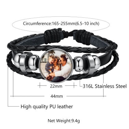 Coffret Bracelet Personnalisés avec Photo taille