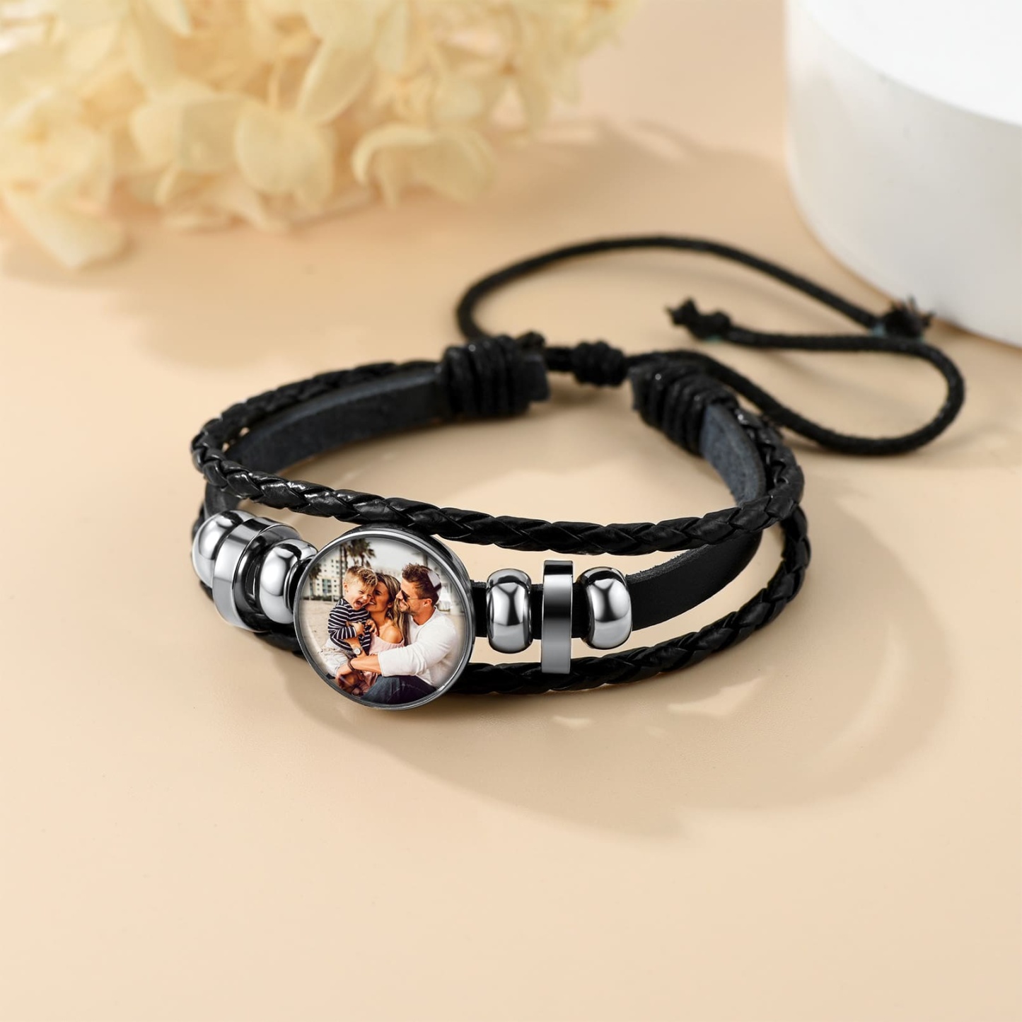 Coffret Bracelet Cuir Personnalisés avec Photo