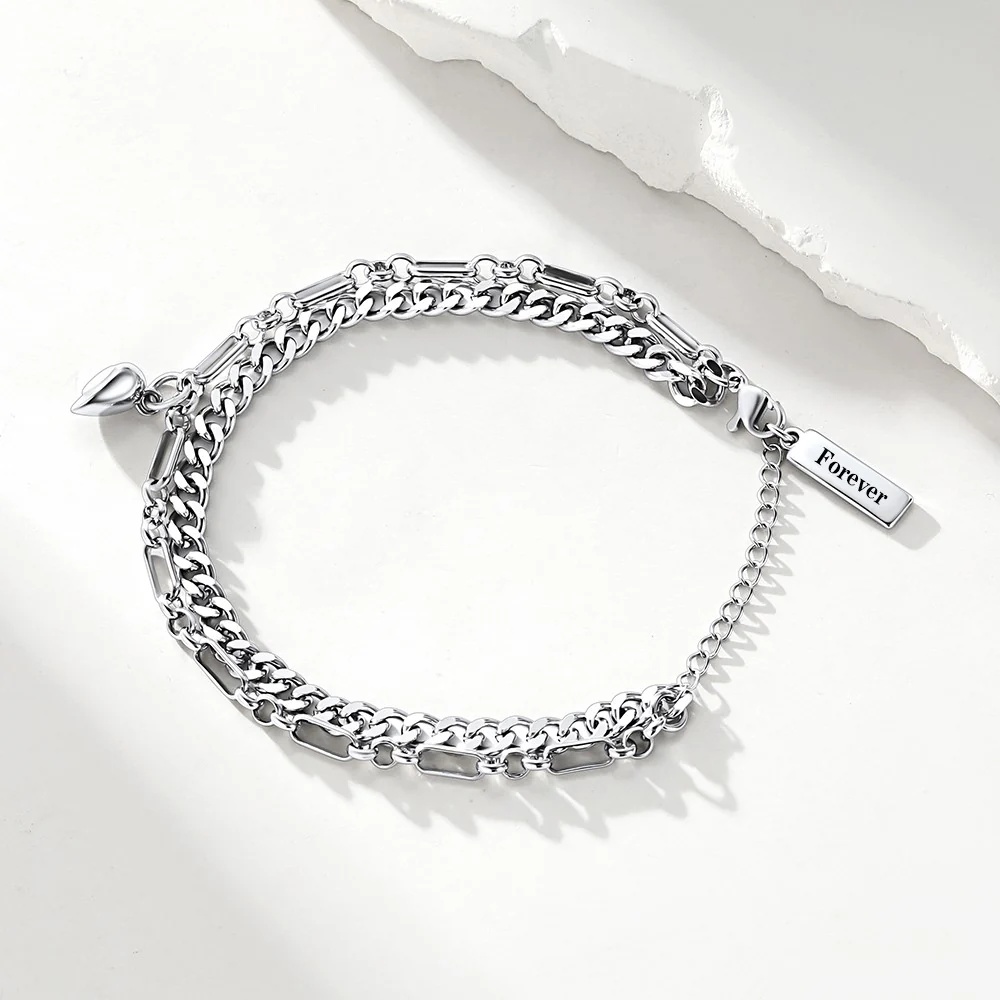 Bracelets Couple Magnétiques Superposés