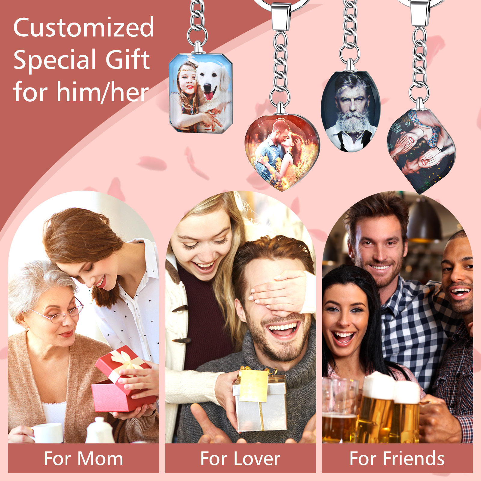 Porte Clés Personnalisé Photo cadeau 