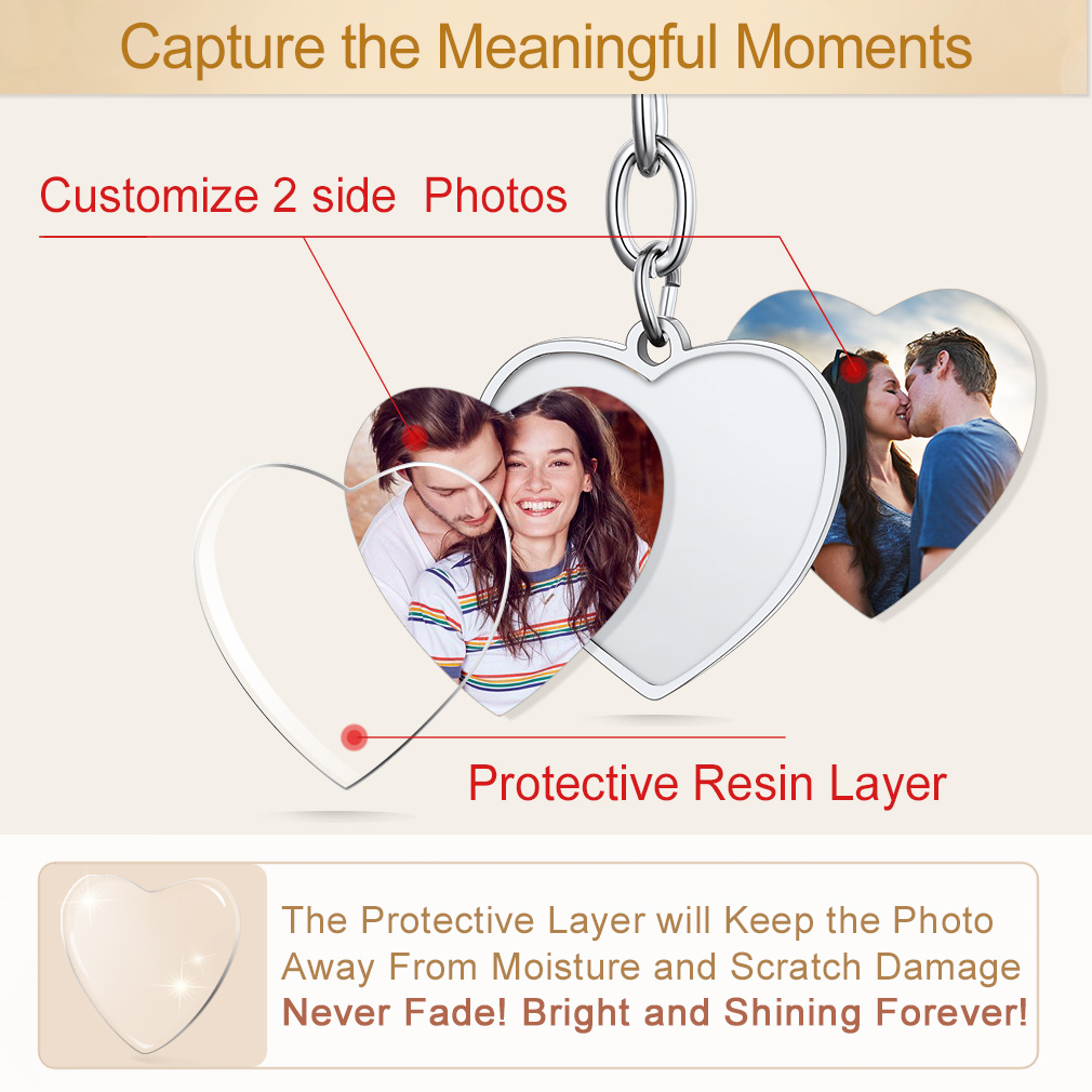 Porte clés Coeur Personnalisable