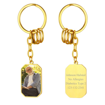 Porte-clés Personnalisable avec 2 Photos