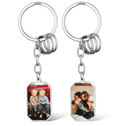 Porte-clés Personnalisable avec 2 Photos