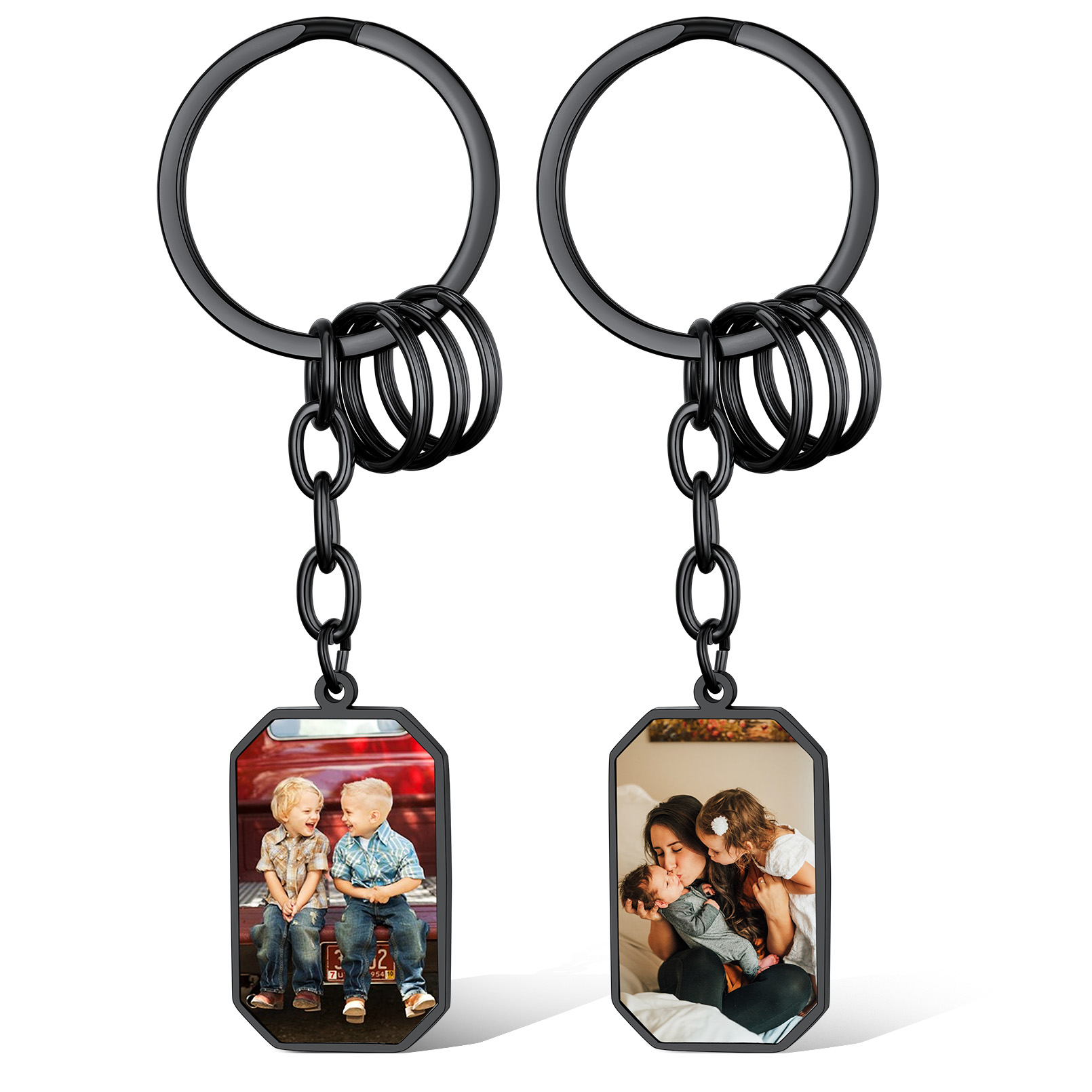 Porte-clés Personnalisable avec 2 Photos