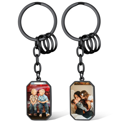 Porte-clés Personnalisable avec 2 Photos