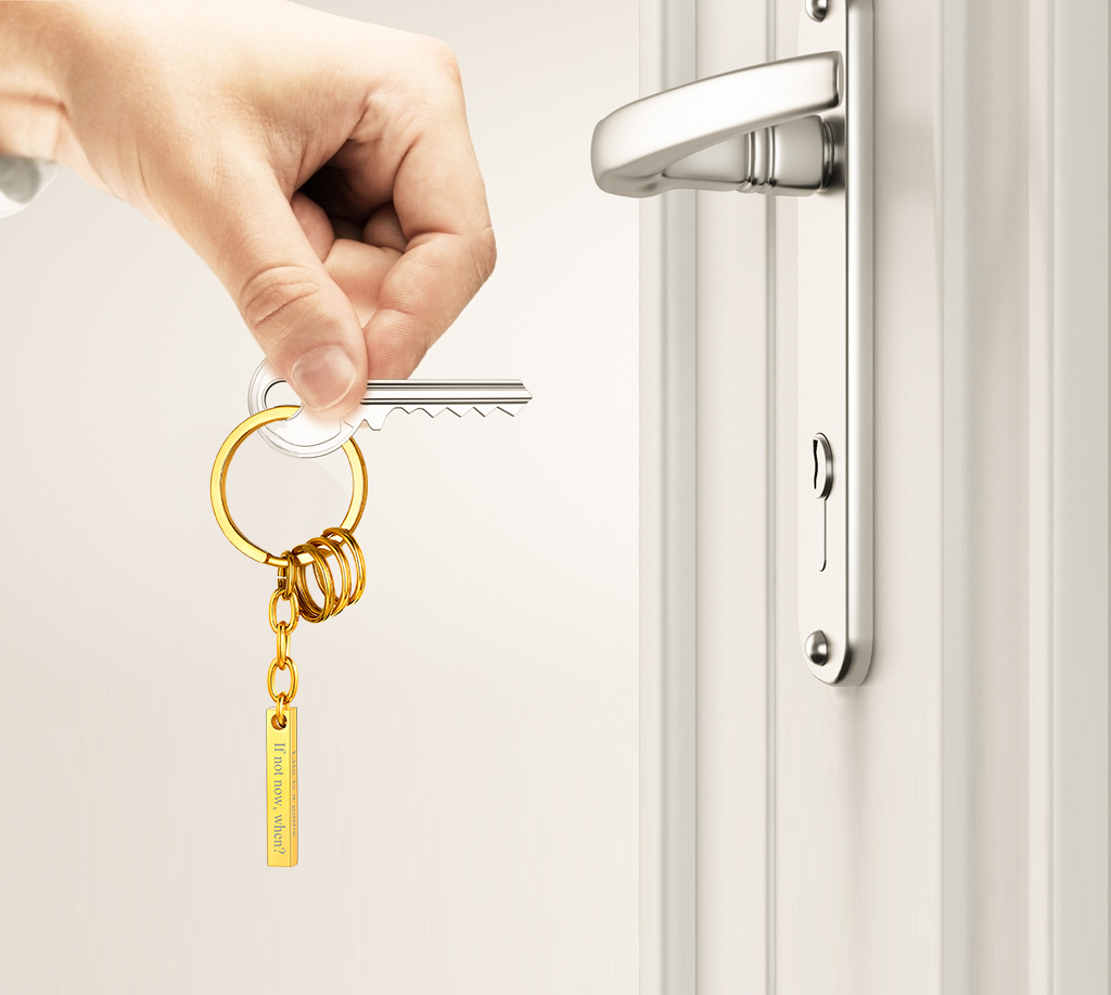 Porte-clés Barre Gravée 