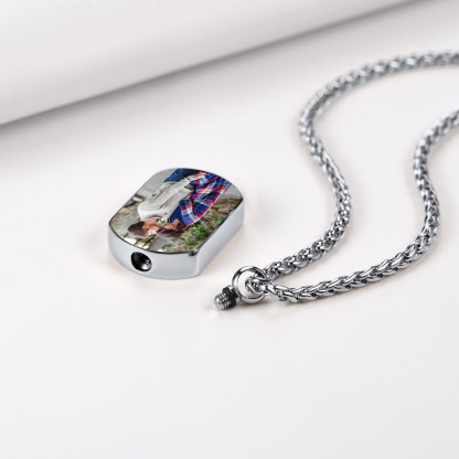 Collier Urne Personnalisé avec Gravure Photo Modèle