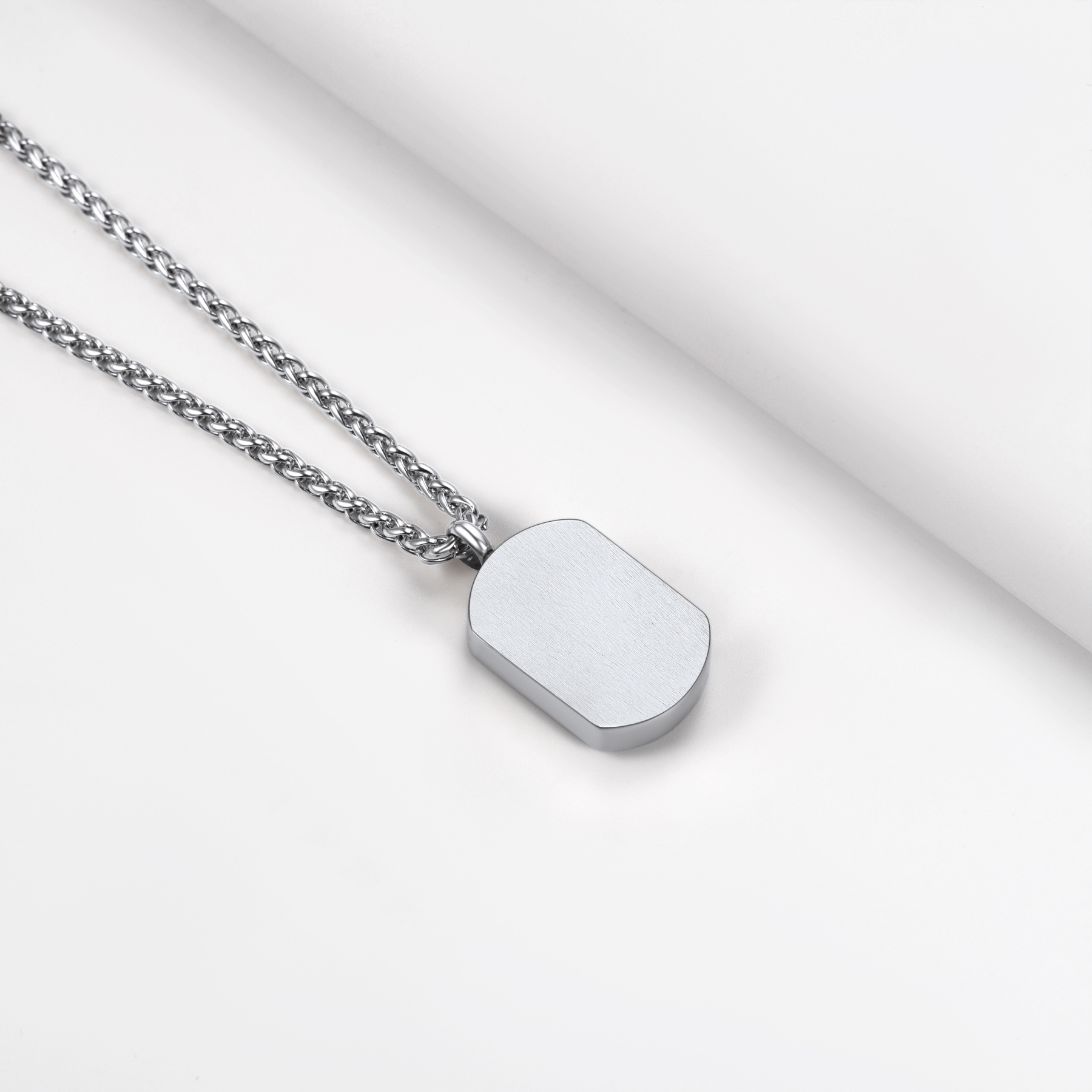 Collier Urne Personnalisé avec Gravure Photo pour Cendres Face arrière