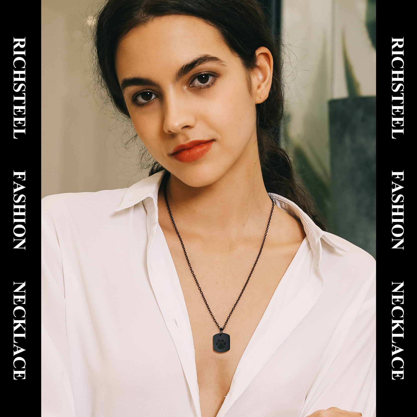 Collier Urne Crémation Patte de Chien