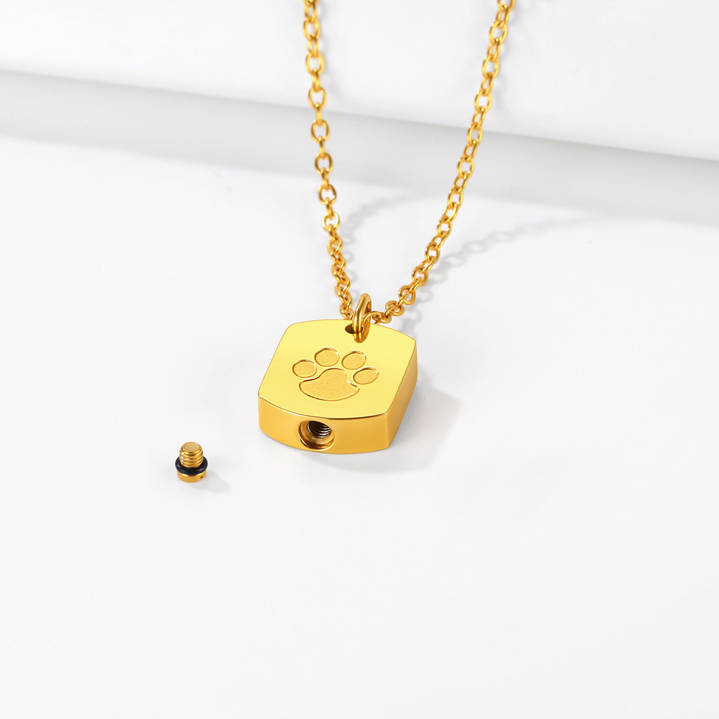 Collier Pendentif Commémoration Patte de Chien 