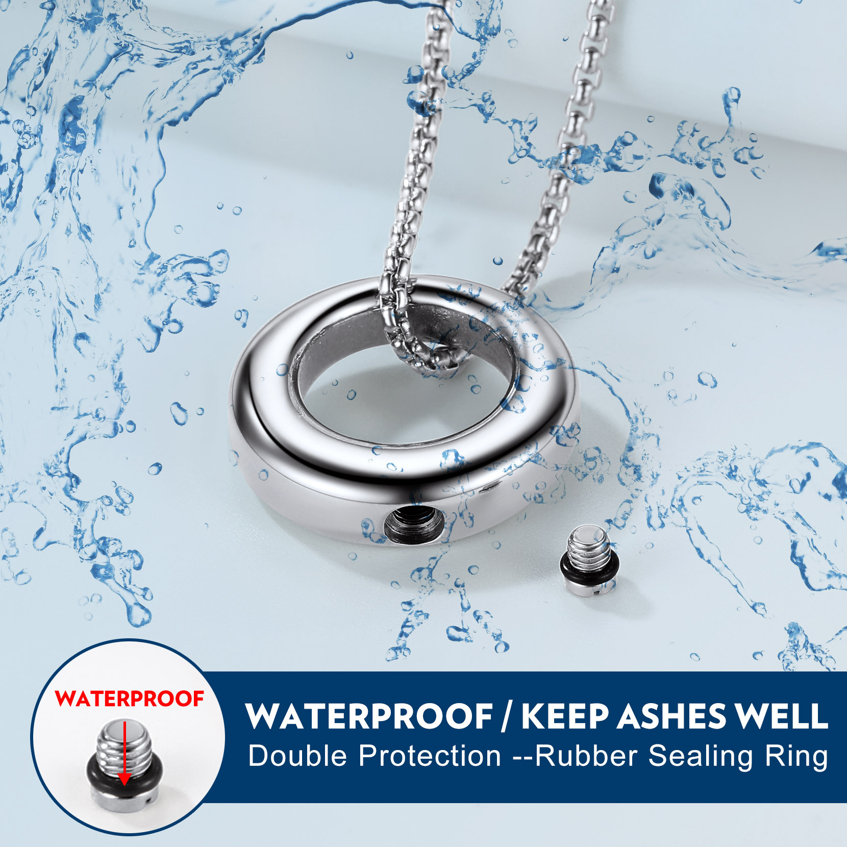 Collier Urne Funéraire pour Cendres