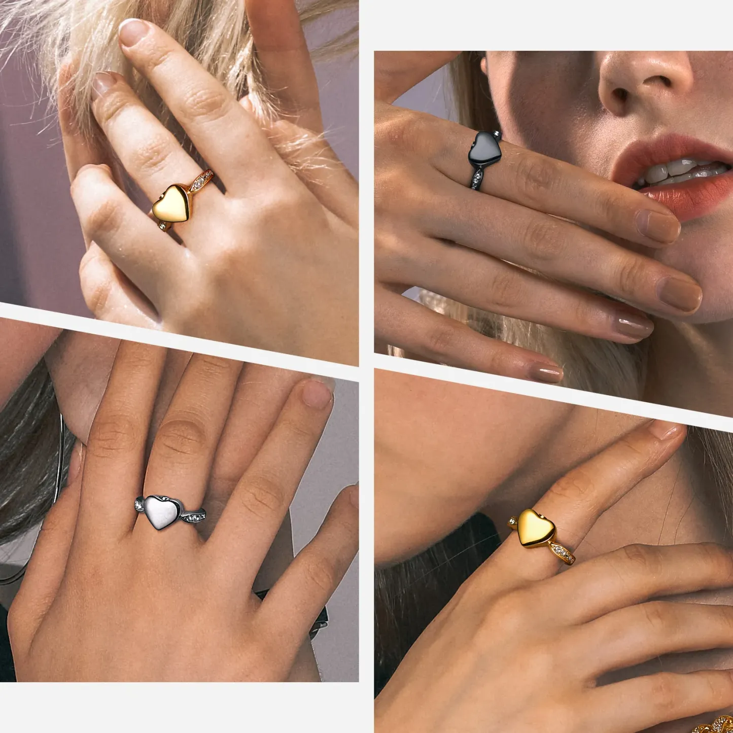 Bague Urne Crémation Personnalisée Cœur pour Cendres