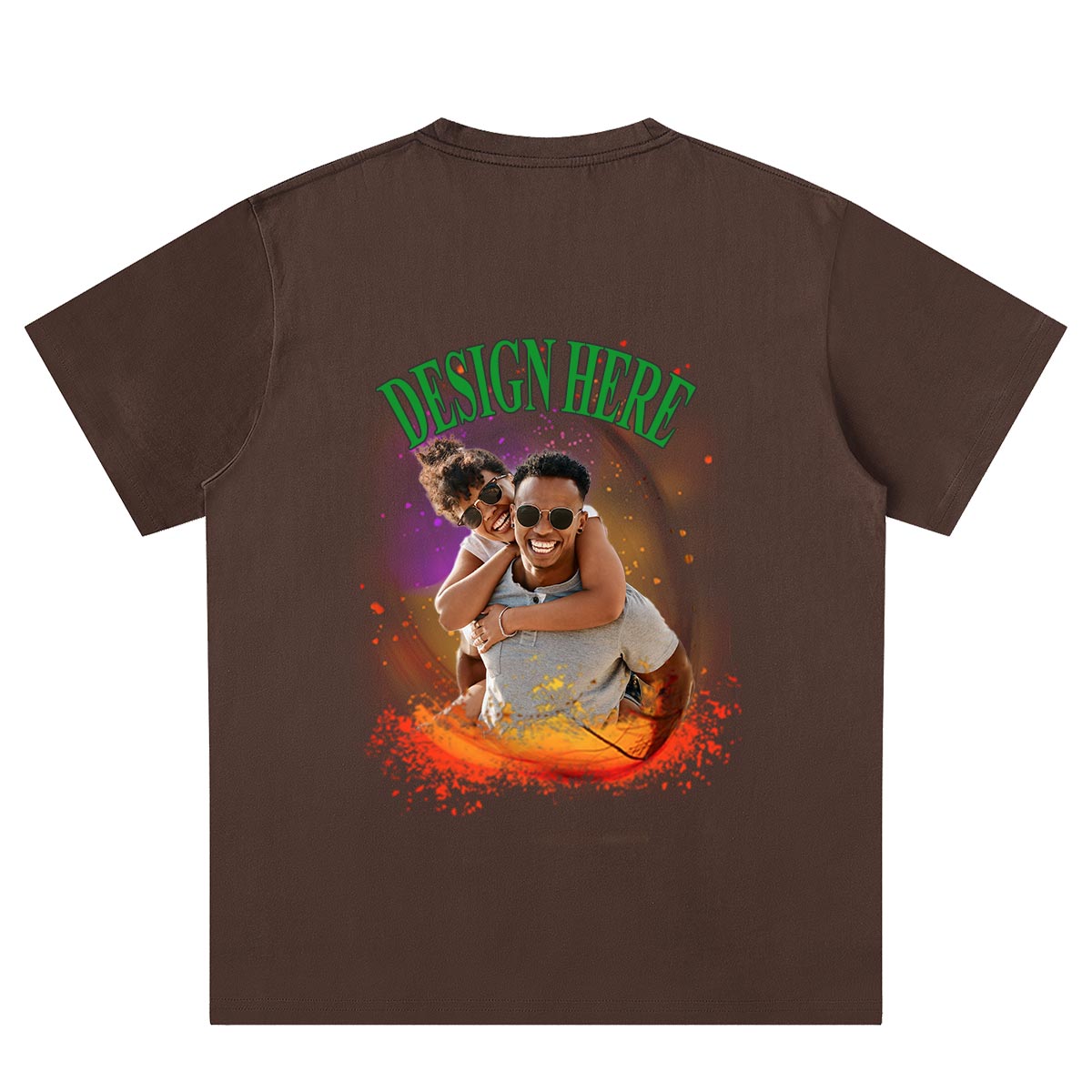 T-shirt Personnalisé Marron