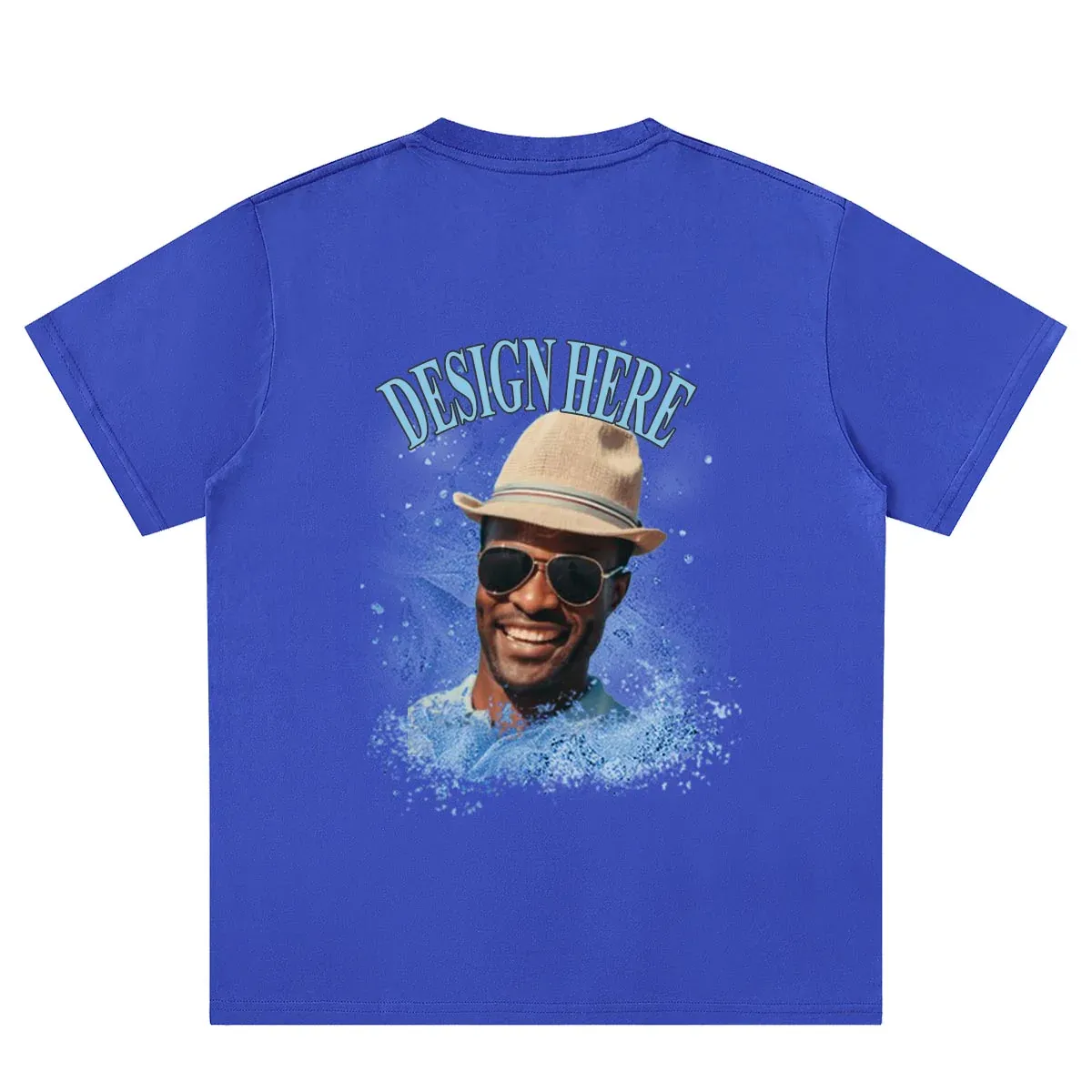 T-shirt Bleu Royal Personnalisé